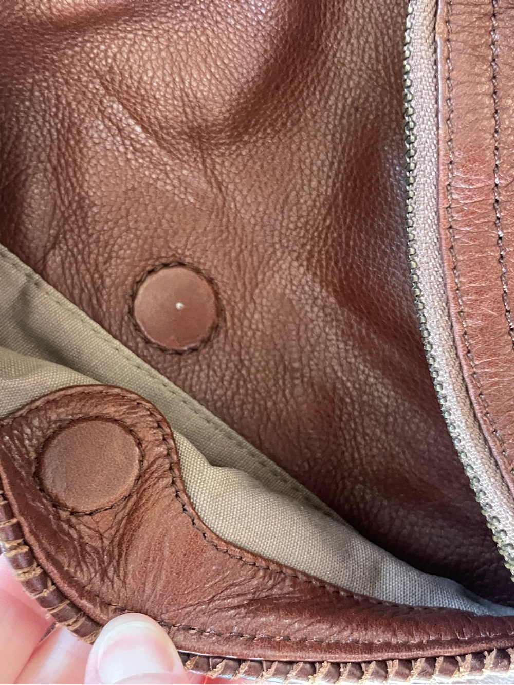 Hayden Harnett Brown leather XL handbag crossbody - Picture 10 of 12